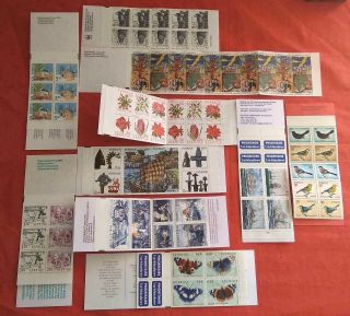 L3104 Sweden Sverige 10 Complete Stamp Booklets Butterflies