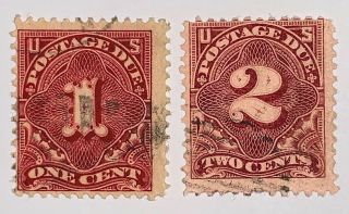 Travelstamps: 1894 Us Stamps Scott S J31 - 32,  Ng,  1 & 2 Cent Postage Due
