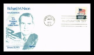 Dr Jim Stamps Us Richard Nixon Inauguration Event Fleetwood Cover 1973