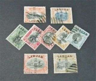 Nystamps British Labuan Stamp J1//j9 Paid $22
