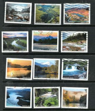 2019 5381 A - L Forever Wild And Scenic Rivers 12 Full Set Cancels