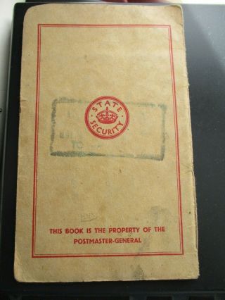 1943 - 1948 FULL AND CANCELLED RAMSGATE KENT POST OFFICE SAVINGS BANK BOOK 2
