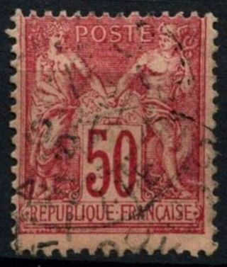 France 1877 - 90,  50c Rose Type Ii D50731