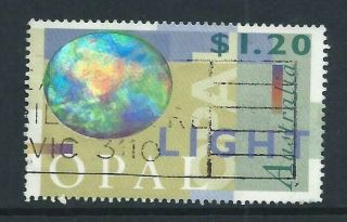 Australia 1995 Semi - Precious Stones Industry Light Opal Hologram $1.  20 Stamp