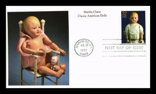 Dr Jim Stamps Us Martha Chase Classic American Dolls Mystic Fdc Cover Anaheim