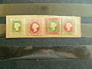 British Colony Of Heligoland,  1867 - 1871,  Valuable Set Of 4 Stamps,  Scott 1 - 4.