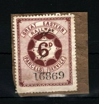 Gb Qv Locals 6d Railway Newspaper Stamp Great Eastern Railway Ma206