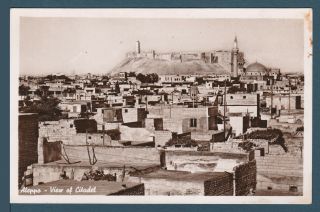 Syria - Rare - Vintage Post Card - Aleppo - View Of Citadel