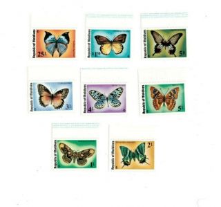 Vintage Classics - Maldives Sc 584 - 91 Butterflies Species Set Of 8 - Mnh