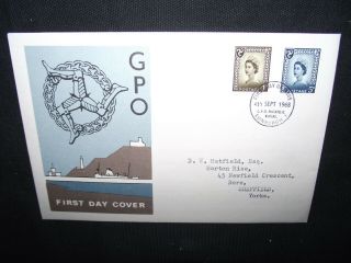 GB first day covers 1968 regional definitives set of 6 with Bureau cancels. 4
