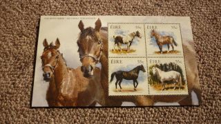 2011 Ireland Post Stamps,  The Irish Horse Set Of 4 Sheetlet Mnh