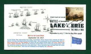 Sc.  4805 Battle Of Lake Erie Fdc - Fm Cachets 1
