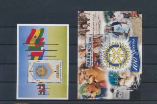 Lk84423 World Anniversary Rotary Sheets Mnh