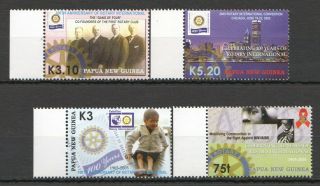 O691 2005 Papua Guinea Rotary International 1115 - 8 Michel 8,  5 Euro Set Mnh