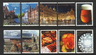 Japan 2016 150 Years Diplomatic Relations With Belgium Comp.  Set 10 Stamps