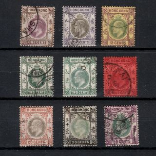 Hong Kong 1903 - 1906 King Edward Vii Stamps To 50 Cents Some In Shanghai (9)
