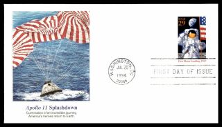 Mayfairstamps Us Fdc 1994 Moon Landing Apollo Splashdown Cachet First Day Cover