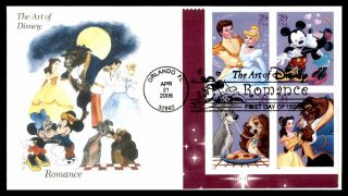 Mayfairstamps Us Fdc 2006 Art Of Disney Plate Block Edken First Day Cover Wwb333