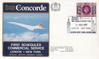 (28759) Gb Cover Concorde 1st Flight London York 1977