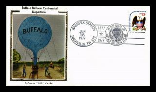Dr Jim Stamps Us Buffalo Balloon Centennial Nashpex Event Colorano Silk Cover