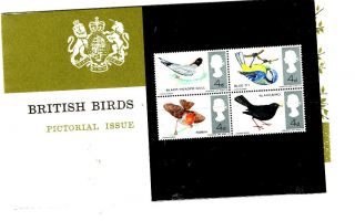 Gb 1966 British Birds Pictorial Issue Presentation Pack Pre - Decimal