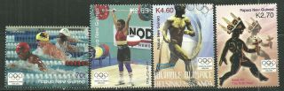 Papua Guinea 1132 - 35 Mnh Summer Olympics Athens 2004 Scv 10.  50