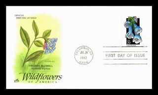 Us Cover Virginia Bluebell Wildflowers Of America Fdc Artcraft Cachet