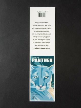 2007 Panther - Cat 4142a Ten 26 Cent Never Folded Booklet MNH Plt V11111 3