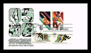 Dr Jim Stamps Us Olympic Summer Games Combo First Day Cover Los Angeles