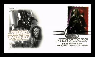 Dr Jim Stamps Us Darth Vader Star Wars Dark Side First Day Cover Art Craft