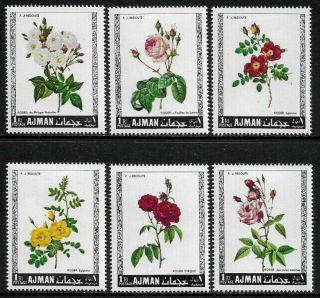 Ajman Michel 405 - 10 Mnh Set - Roses - Flowers