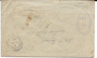Wwi Field Post Cover With Letter,  1917