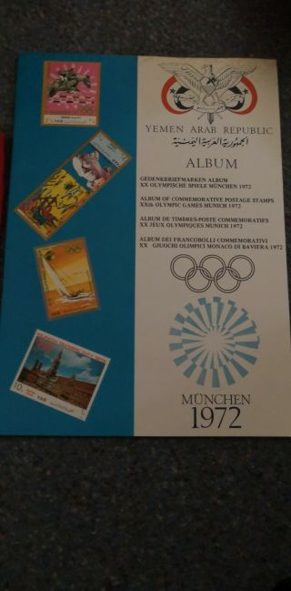 Yemen 1972 Album MÜnchen Xx Munich Olympic Games Complete With Stamps