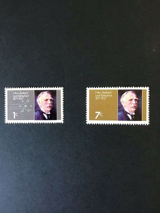 1971 Zealand Stamps.  Birth Centenary Of Lord Rutherford.  Mounted.