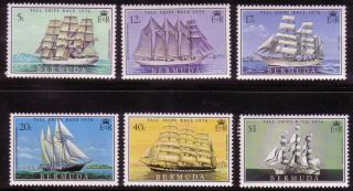 Bermuda 1976.  Tall Ships.  Scott 337 - 342.  Mnh,  Vf