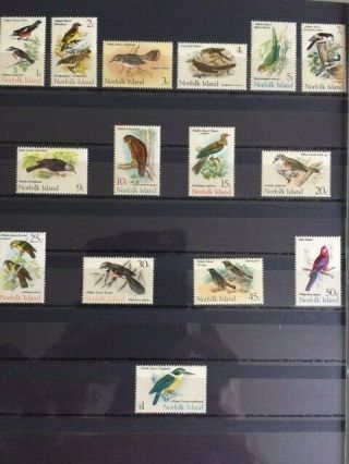 Norfolk Islands 1970 - 71 Birds Set Of 15 Sg103 - 117 V.  F Mnh