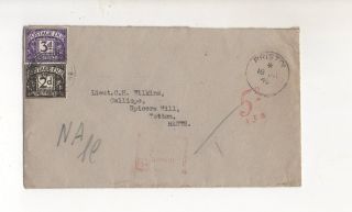 Gb Postage Due Cover 1948 5d Rate.