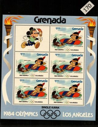 Grenada 1984 - Mnh - Disney - Sports - Olympics - Boats