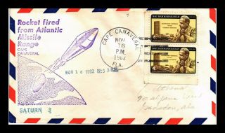 Us Covers Saturn 3 Rocket Fired Atlantic Missile Range Cape Canaveral Space