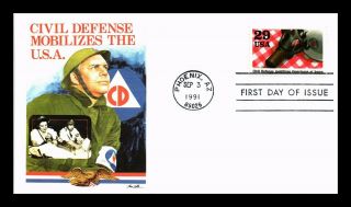 Dr Jim Stamps Us Civil Defense Mobilizes Americans Wwii First Day Cover