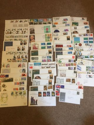 63 X Gb First Day Covers