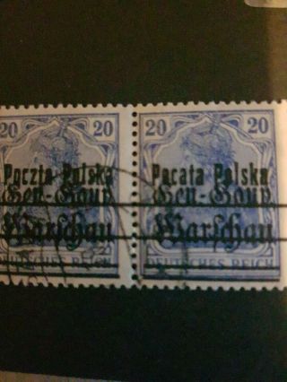 Poland Error Stamp 12 I C B - 1