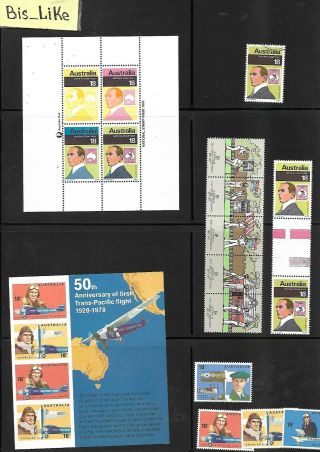 Bis_like: 12 Stamps,  2 Bloks Australia Lot A01 - 336