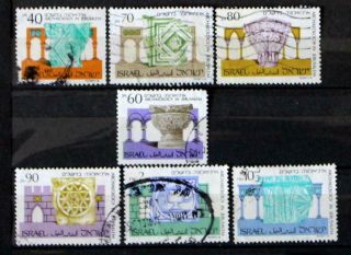 Israel: Archeology,  1988: 7 Stamps Cv £35,  But Note Postmarks (isr 5)