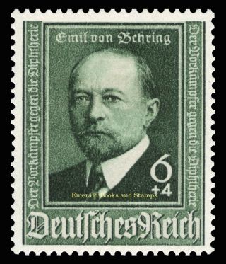 EBS Germany 1940 Emil von Behring - Nobel Prize - Michel 760 - 761 MNH cv $24 2