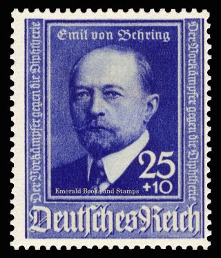 EBS Germany 1940 Emil von Behring - Nobel Prize - Michel 760 - 761 MNH cv $24 3
