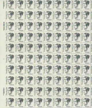 1983 1 Cent Great Americans Issue Full Sheet Of 100 Scott 1844,  Nh
