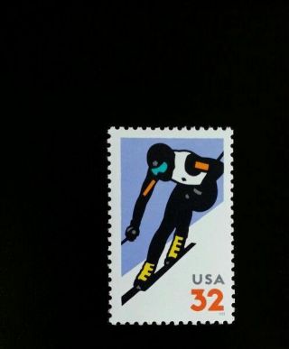 1998 32c Alpine Skiing Scott 3180 F/vf Nh