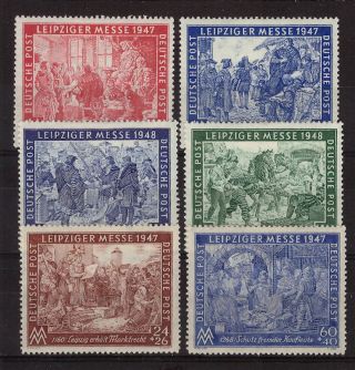 Germany Deutsche Post Leipziger Messe Stamps.  1947/48.  Mtd.  1080