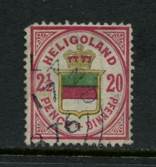 Q437 Heligoland 1888 20pf.  Coat Of Arms 1v.